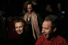 (l. to r.) Composer of the Year Kaija Saariaho and Jane Moss, Artistic Director of Lincoln Center, enjoy a joke by opera director Peter Sellars.
