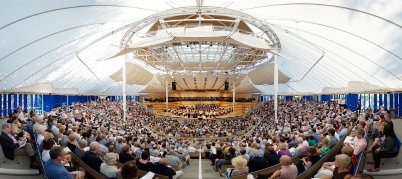 Inside the Benedict Music Tent at the Aspen Music Festival. PHOTO: Alex Irvin