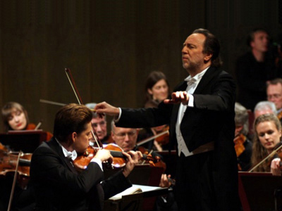 Julian Rachlin and Riccardo Chailly in Leipzig in January 2015