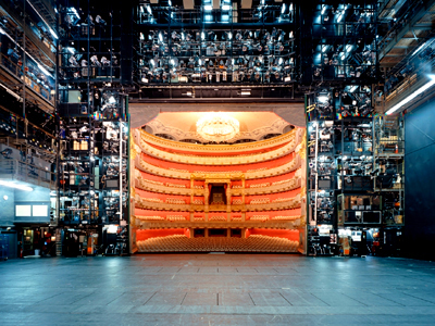 Stage of the National Theater, home of Bavarian State Opera, in Munich