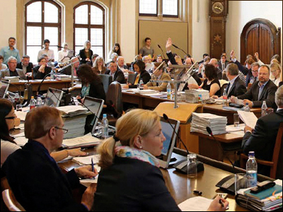 Munich’s City Council, or Stadtrat, in January 2018